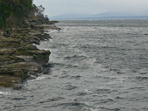 Ford's Cove, Hornby Island - waves.jpg - Waves against the shore, Ford's Cove, Hornby Island
